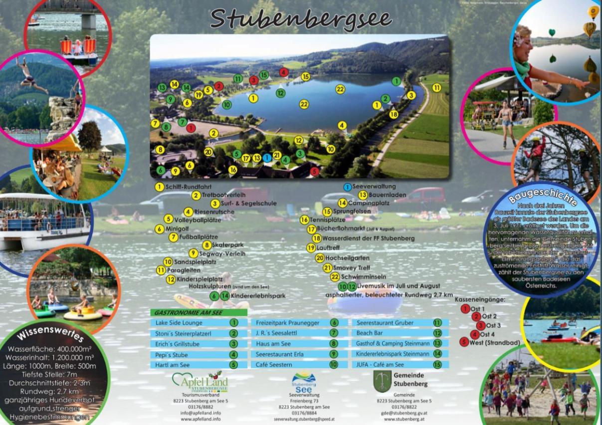 Zwei Schlafzimmer Ferienapartment Anna Am Stubenbergsee Inklusive Vier E-Bikes Exterior photo